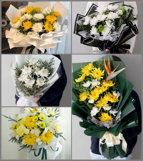 河北沧州盐山县杨集乡白事花束代送